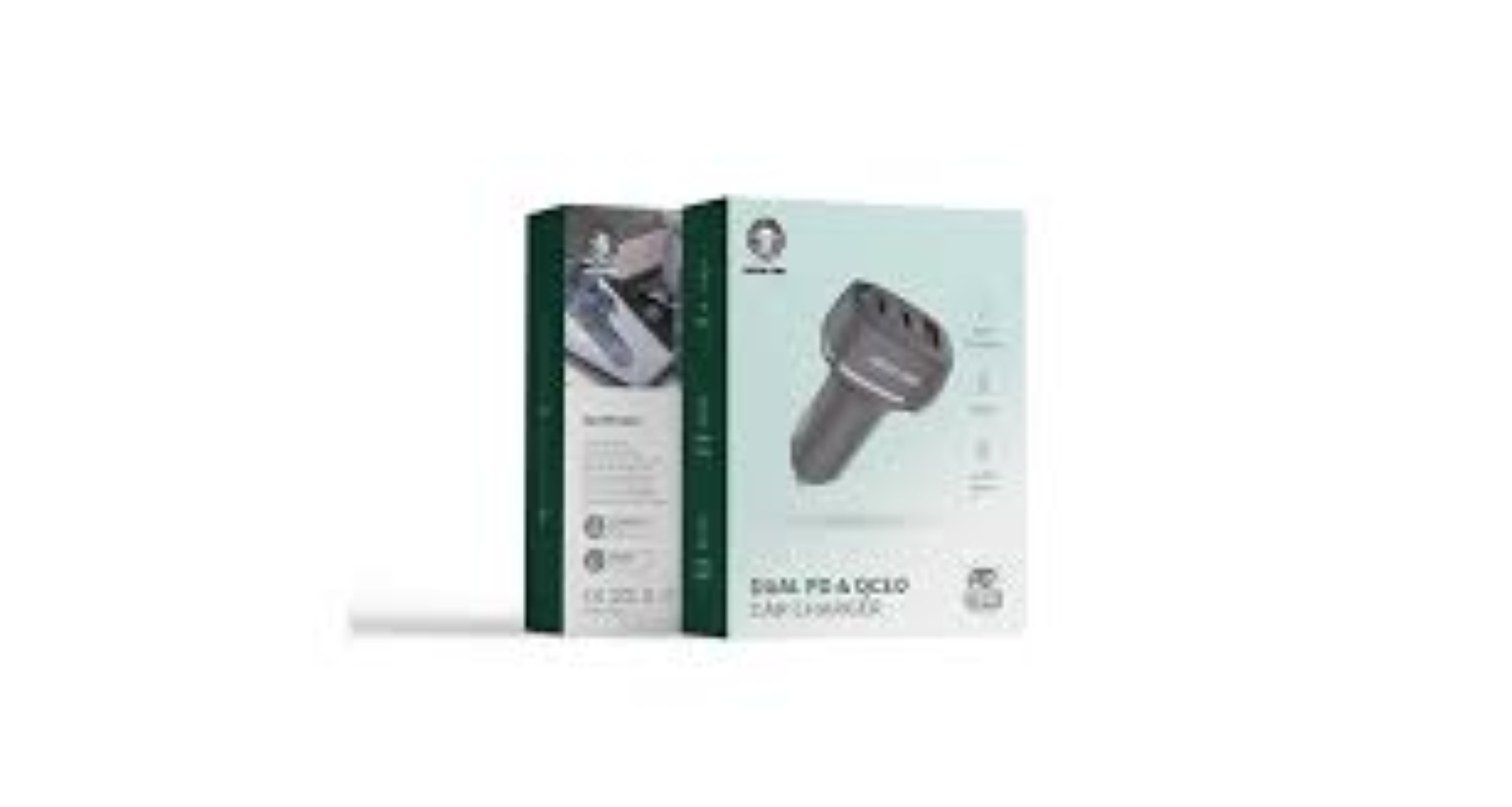 GREEN LION CAR CHARGER QC+PD+PD 50W W TC-TC BLACK